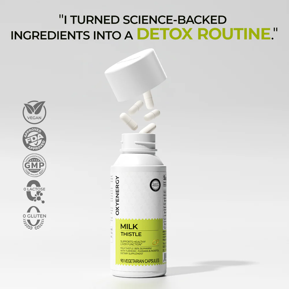 Milk Thistle 300mg Extract - Liver Detox & Repair Support